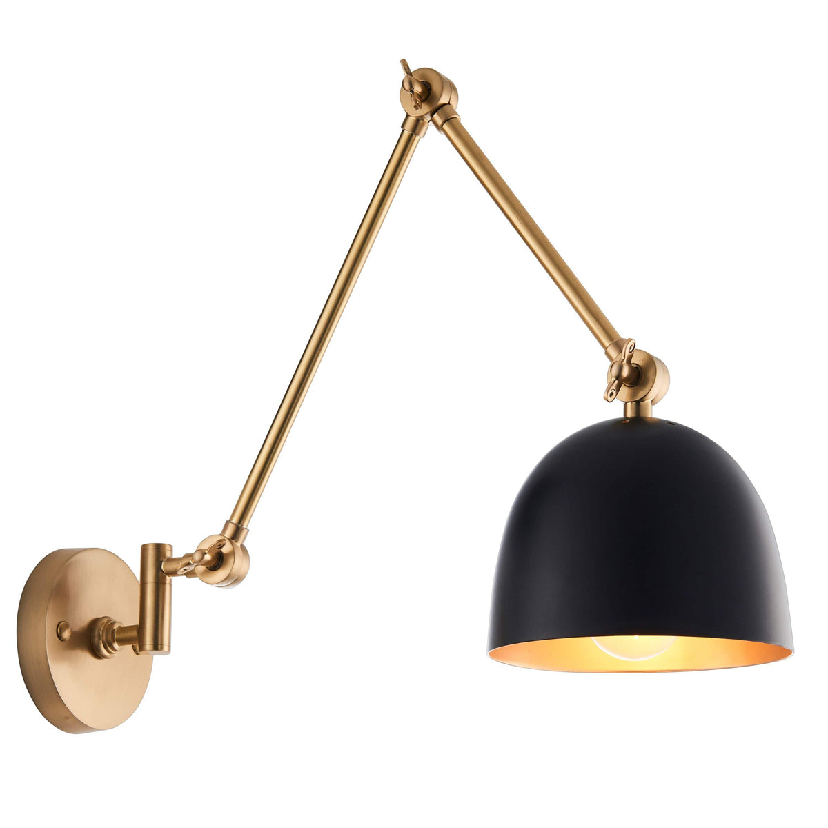Creegbrawse Wall Light Antique Brass and Black.