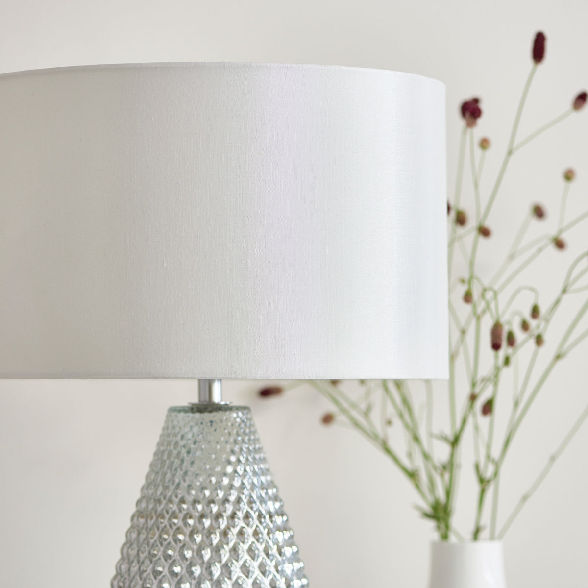 Croslands Table Lamp Silver Mercury.