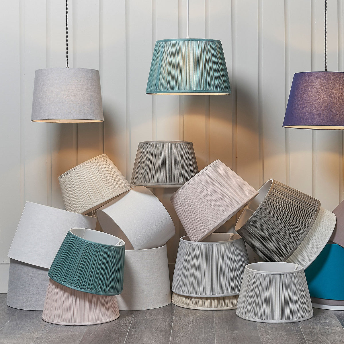 Dimson Shade Vintage White Linen Large.