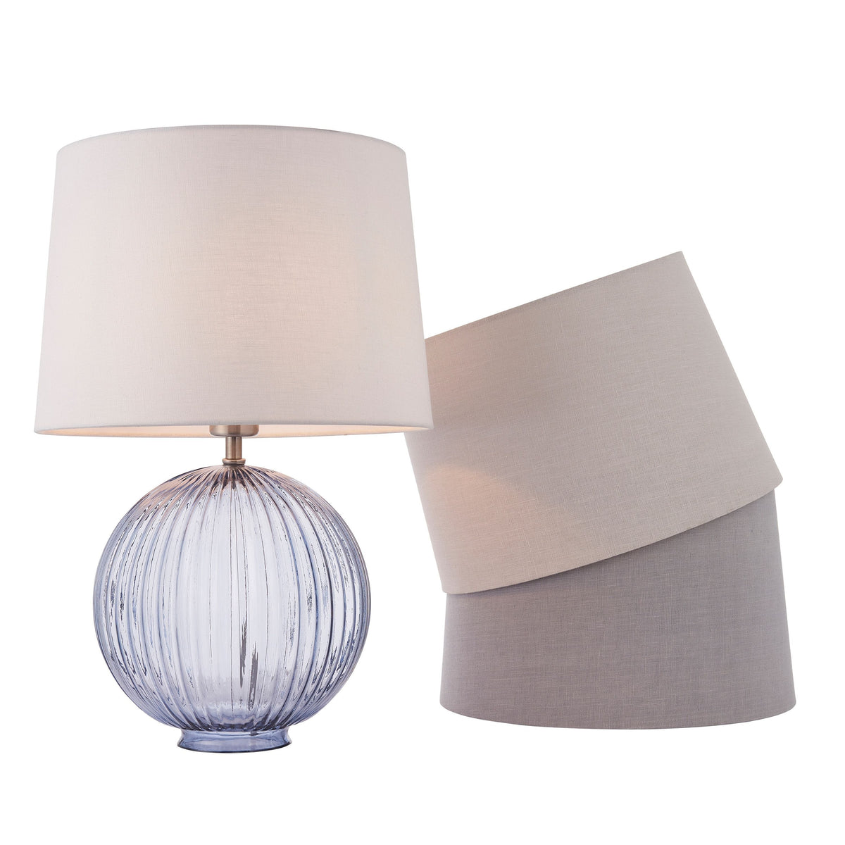 Dimson Shade Vintage White Linen Large.