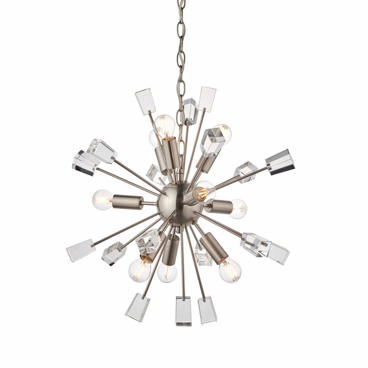 Donnington 9 Pendant Light Nickel.