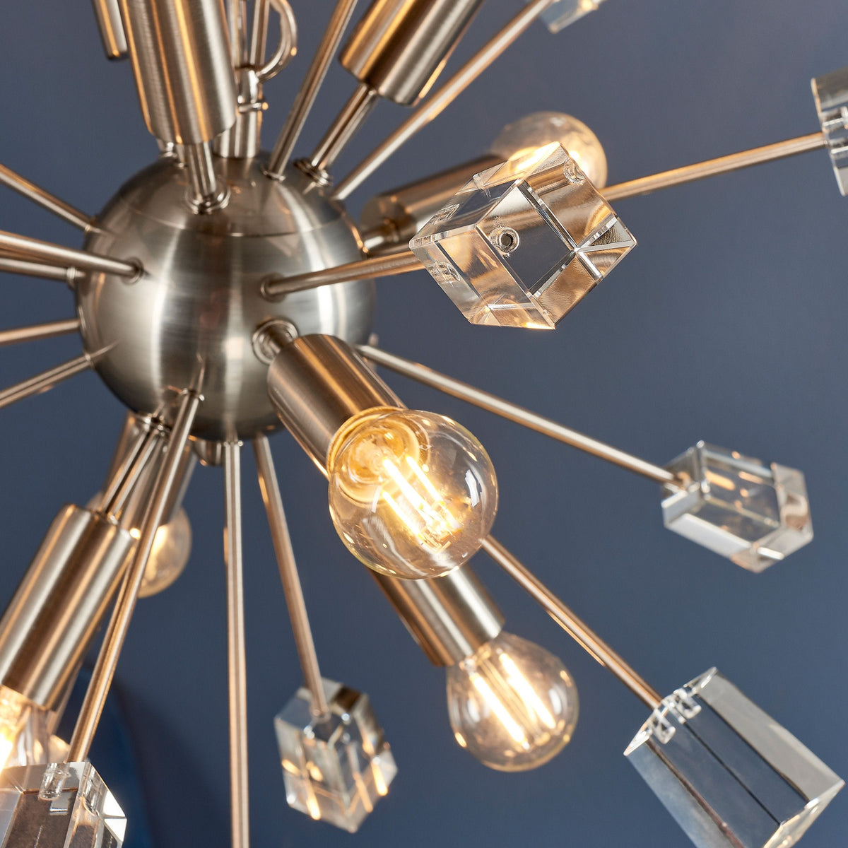 Donnington 9 Pendant Light Nickel.