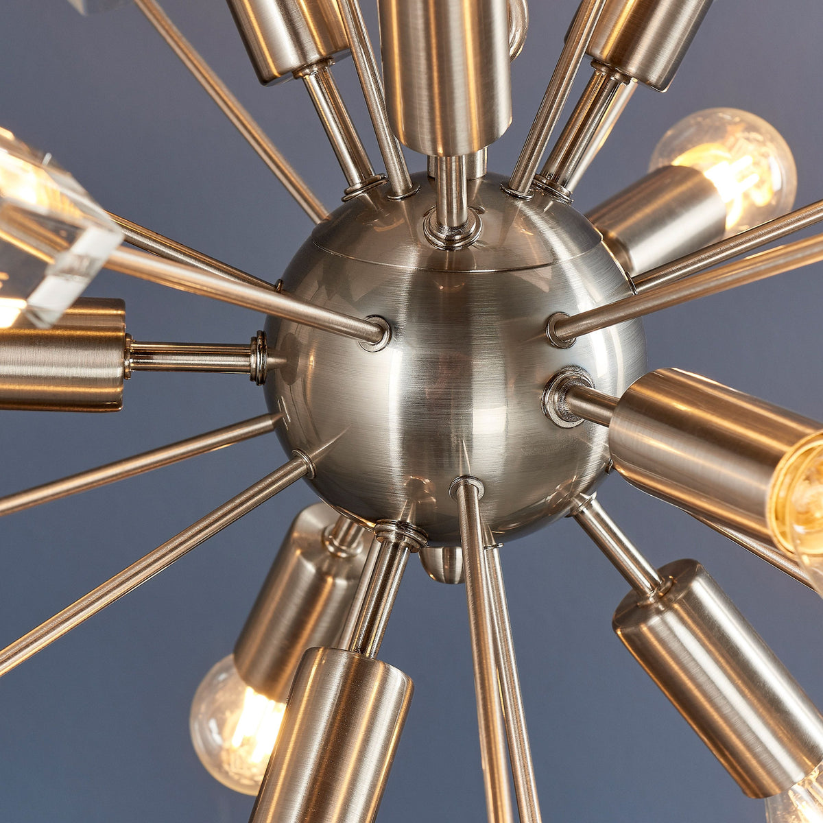 Donnington 9 Pendant Light Nickel.