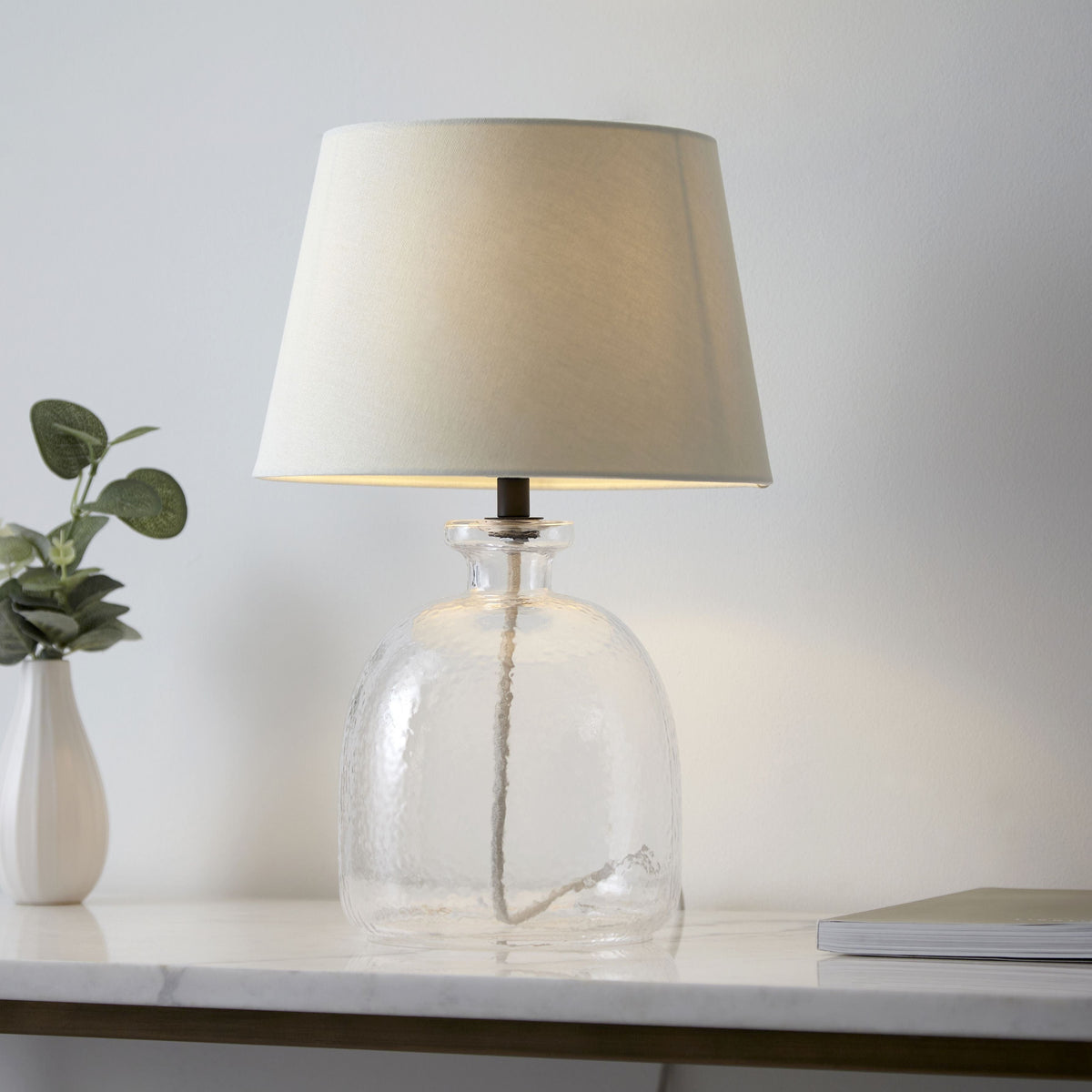 Eden Lamp - Clear/Ivory.
