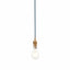 Bodhi Lighting Eltham 1 Pendant Brushed Aged Brass Blue Flex House of Isabella UK