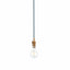 Bodhi Lighting Eltham 1 Pendant Brushed Aged Brass Blue Flex House of Isabella UK