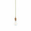 Bodhi Lighting Eltham 1 Pendant Brushed Aged Brass Green Flex House of Isabella UK