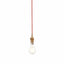 Bodhi Lighting Eltham 1 Pendant Brushed Aged Brass Red Flex House of Isabella UK