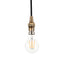 Bodhi Lighting Eltham 1 Pendant Light Brushed Aged Brass/Black House of Isabella UK