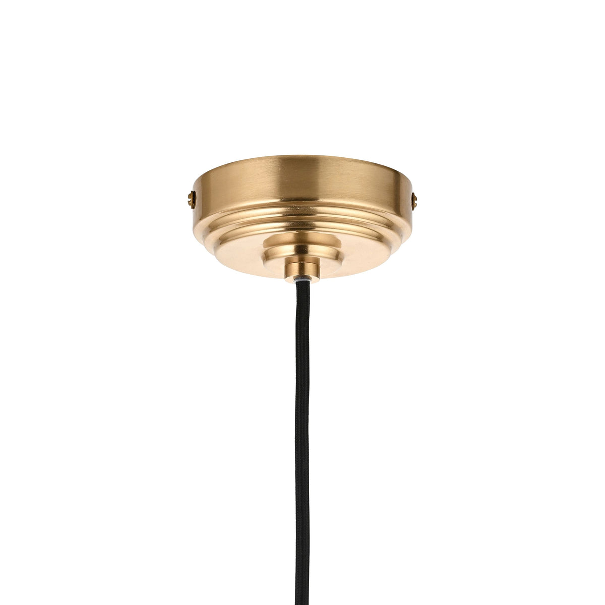 Bodhi Lighting Eltham 1 Pendant Light Brushed Aged Brass/Black House of Isabella UK