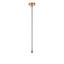 Bodhi Lighting Eltham 1 Pendant Light Brushed Aged Brass/Black House of Isabella UK