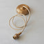 Bodhi Lighting Eltham 1 Pendant Light Brushed Aged Brass/Natural House of Isabella UK