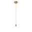 Bodhi Lighting Eltham 1 Pendant Light Brushed Aged Brass/Natural House of Isabella UK