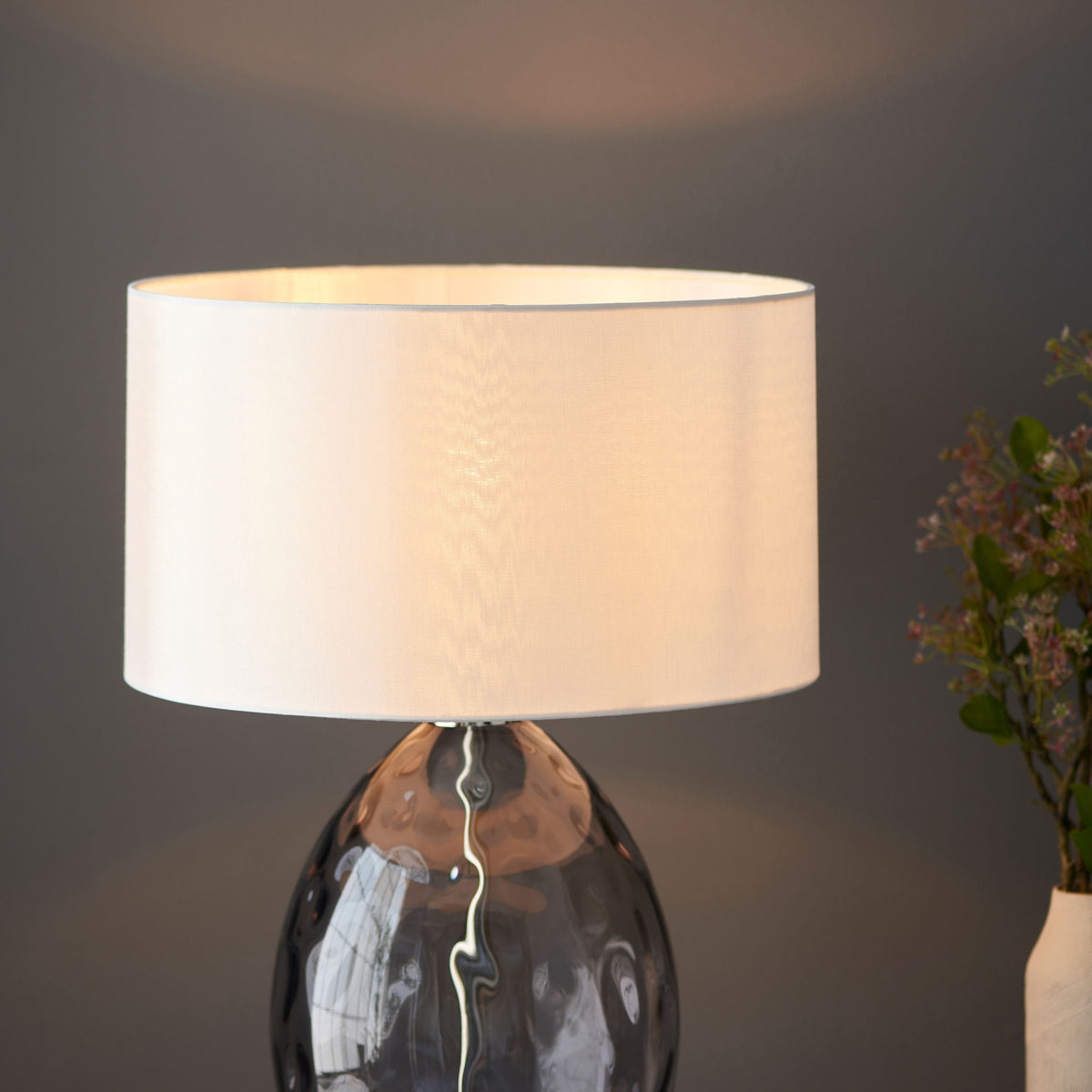 Bodhi Lighting Erin Dimple Table Lamp Grey House of Isabella UK