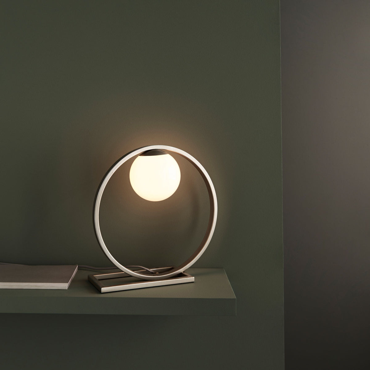 Erino 1 Table Lamp Brushed Silver.