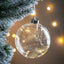 Bodhi Lighting Feather Etched Bauble with LED Clear House of Isabella UK