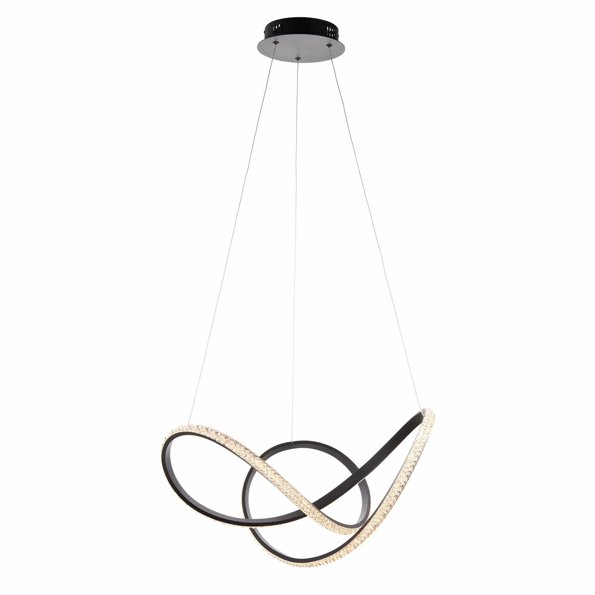 Bodhi Lighting Francesca 1 Pendant Light Textured Black House of Isabella UK