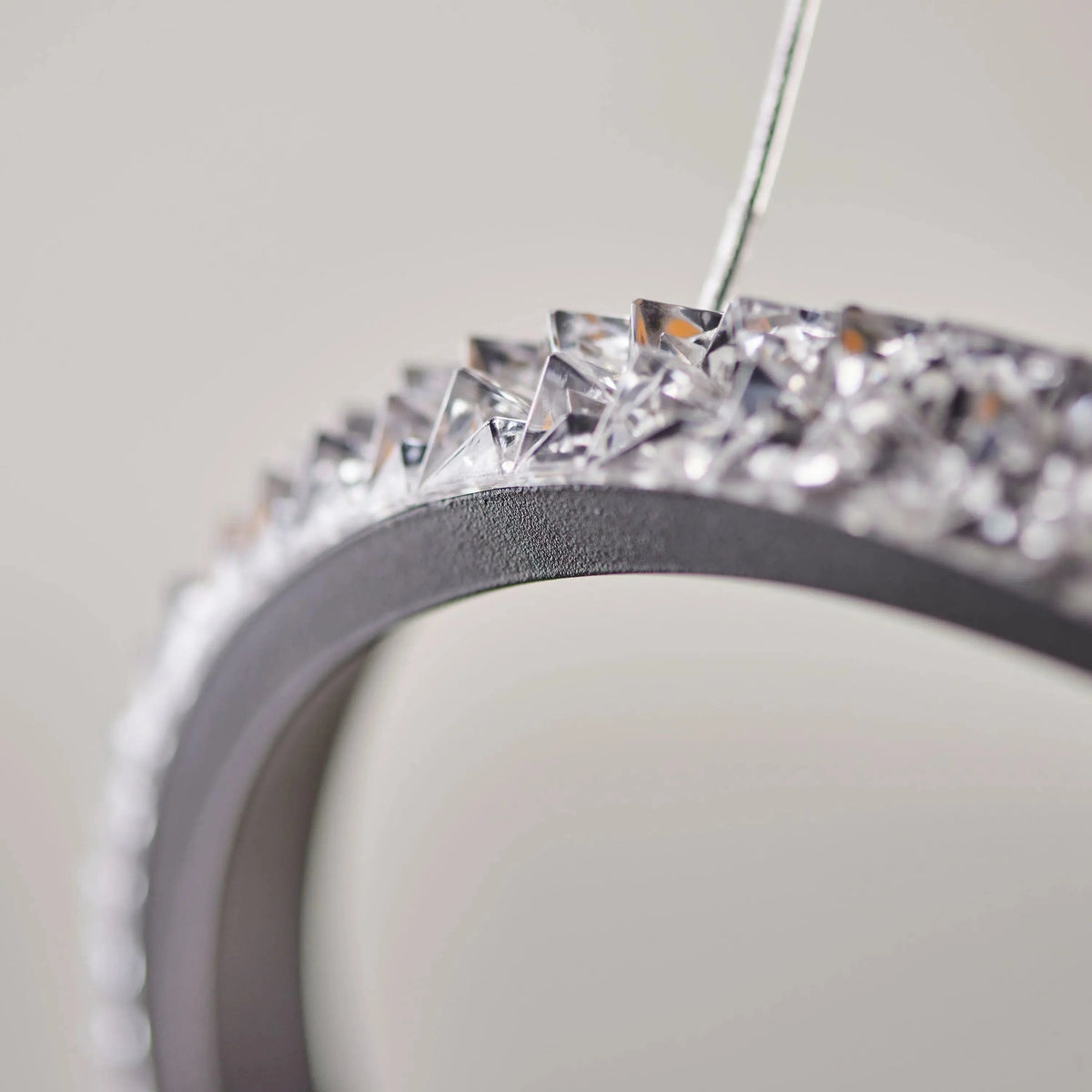 Bodhi Lighting Francesca 1 Pendant Light Textured Black House of Isabella UK