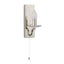Bodhi Lighting Garland 1 Wall Light Polished Nickel House of Isabella UK