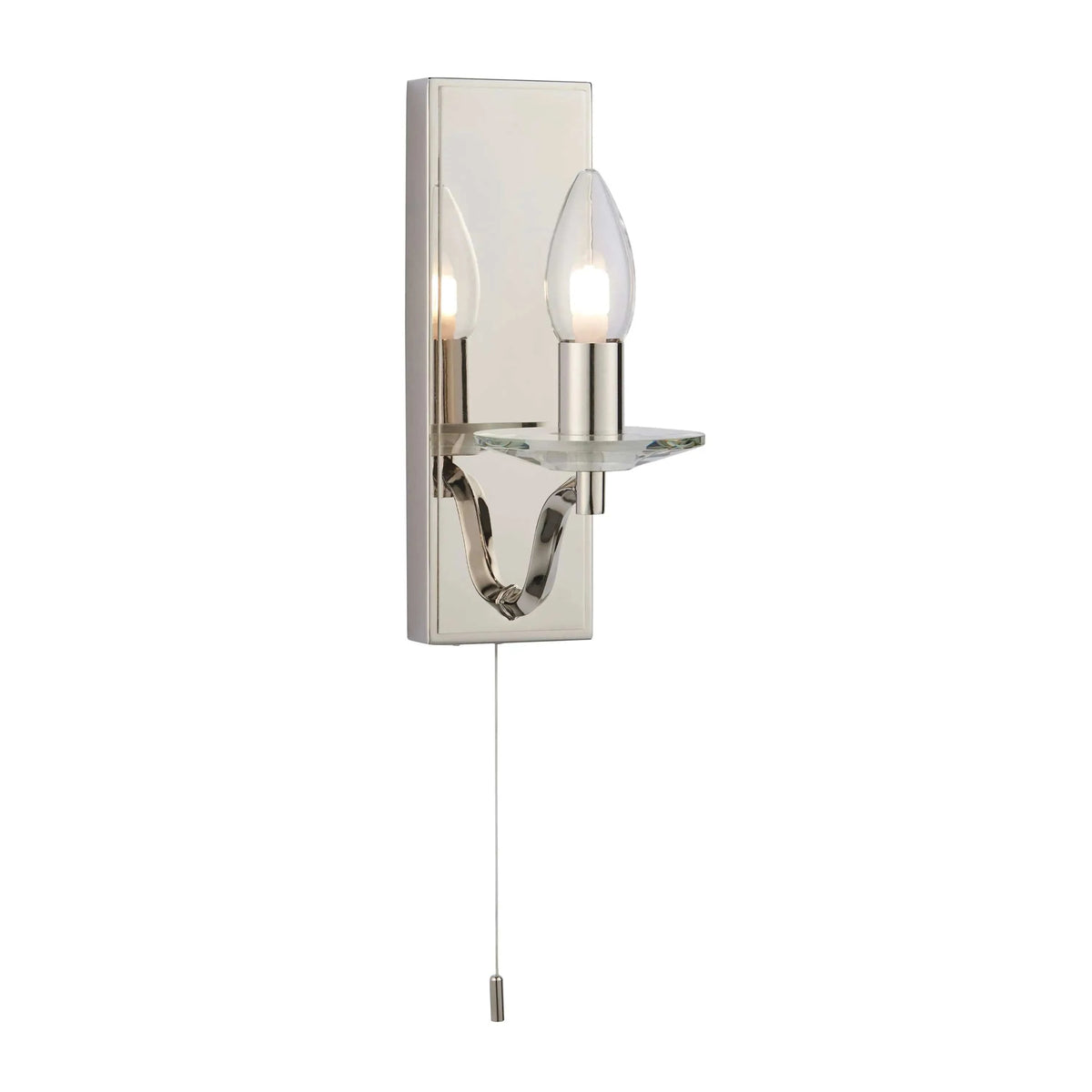 Bodhi Lighting Garland 1 Wall Light Polished Nickel House of Isabella UK