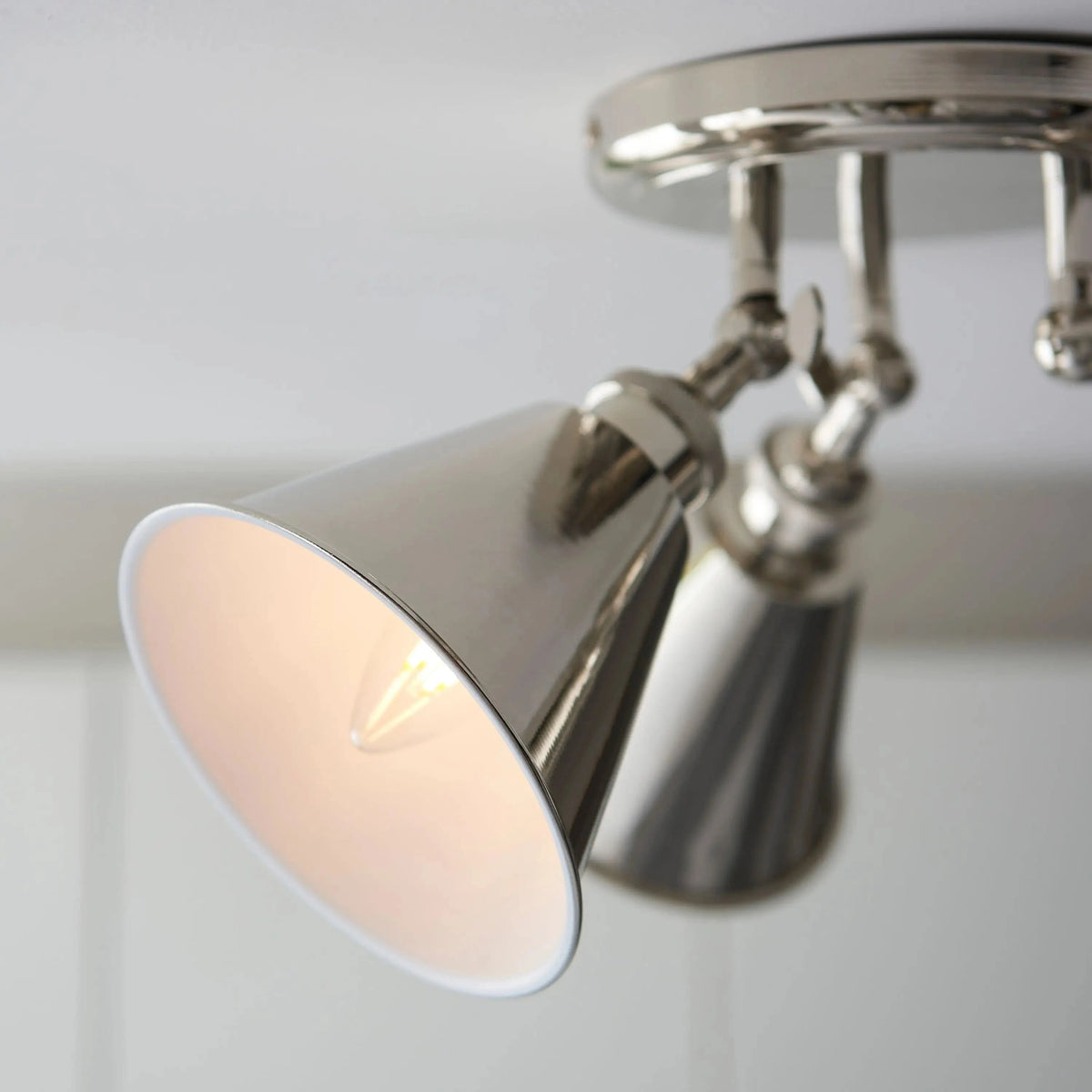 Halle 3 Ceiling Spot Bright Nickel.