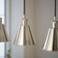 Halle 3 Linear Pendant Light Bright Nickel.