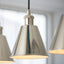 Halle 3 Linear Pendant Light Bright Nickel.