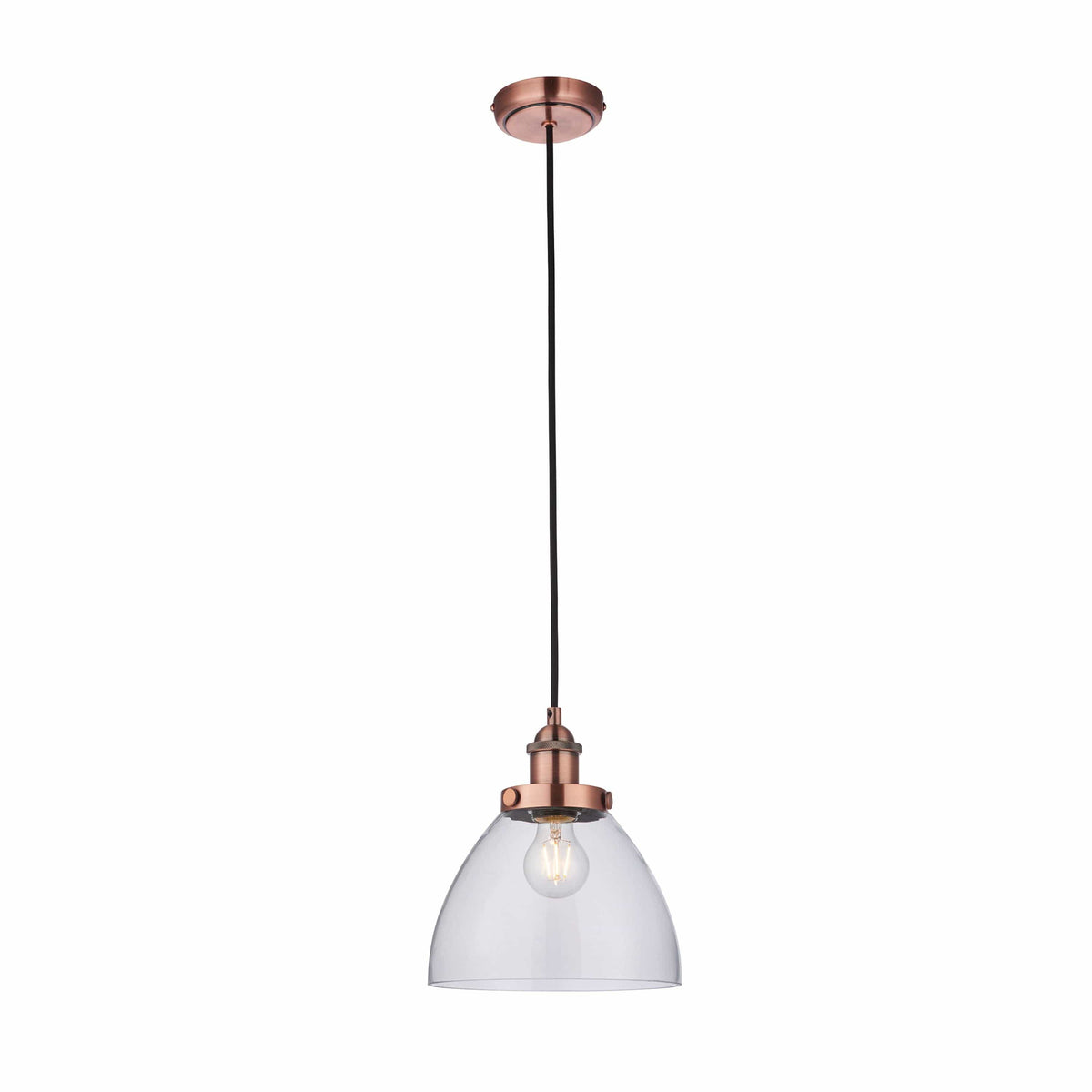Bodhi Lighting Handsom 1 Pendant Light Aged Copper House of Isabella UK