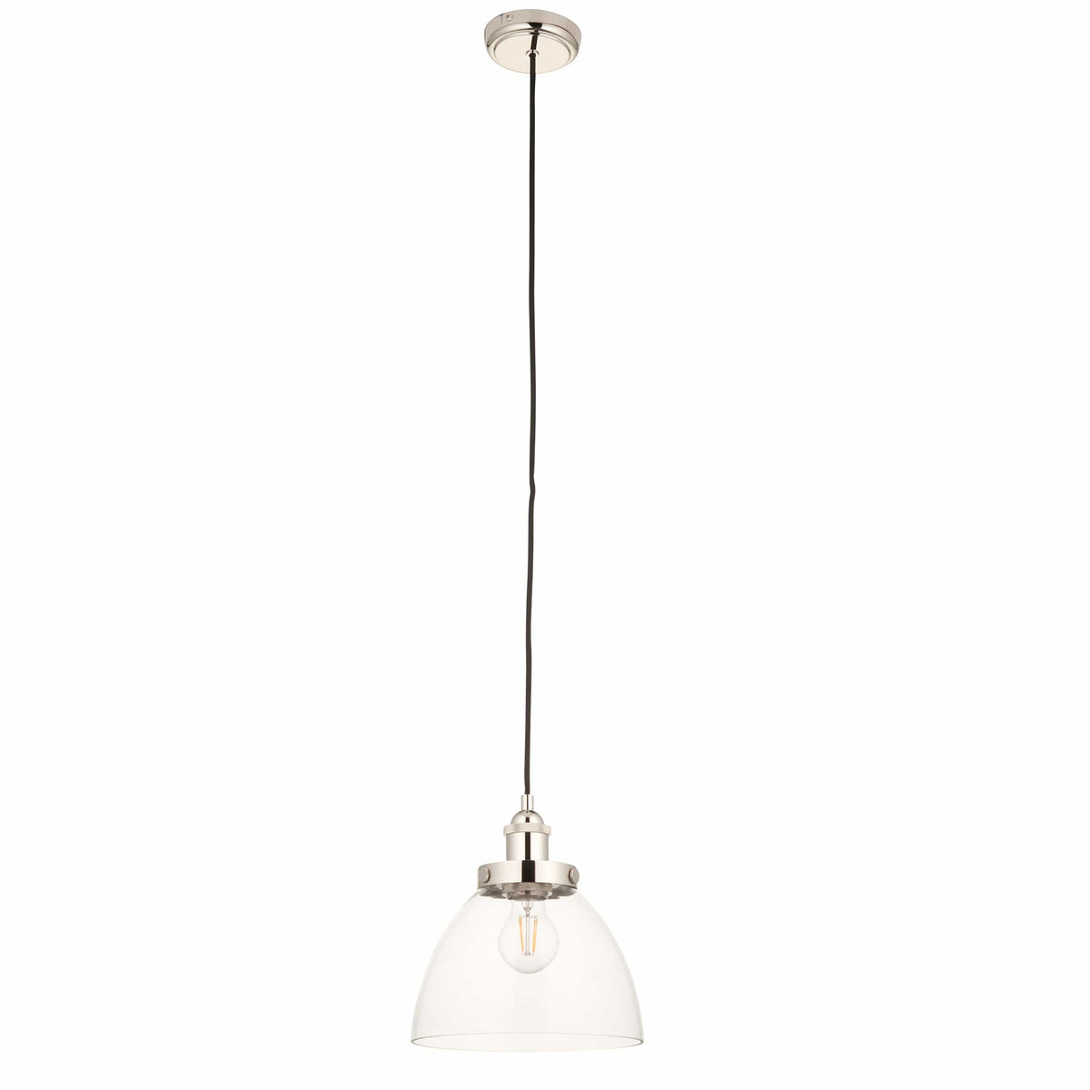 Handsom 1 Pendant Light Bright Nickel.