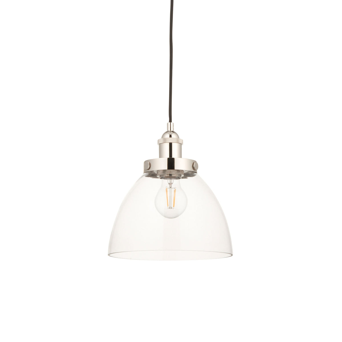Handsom 1 Pendant Light Bright Nickel.