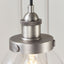 Bodhi Lighting Handsom 1 Pendant Light Brushed Silver House of Isabella UK