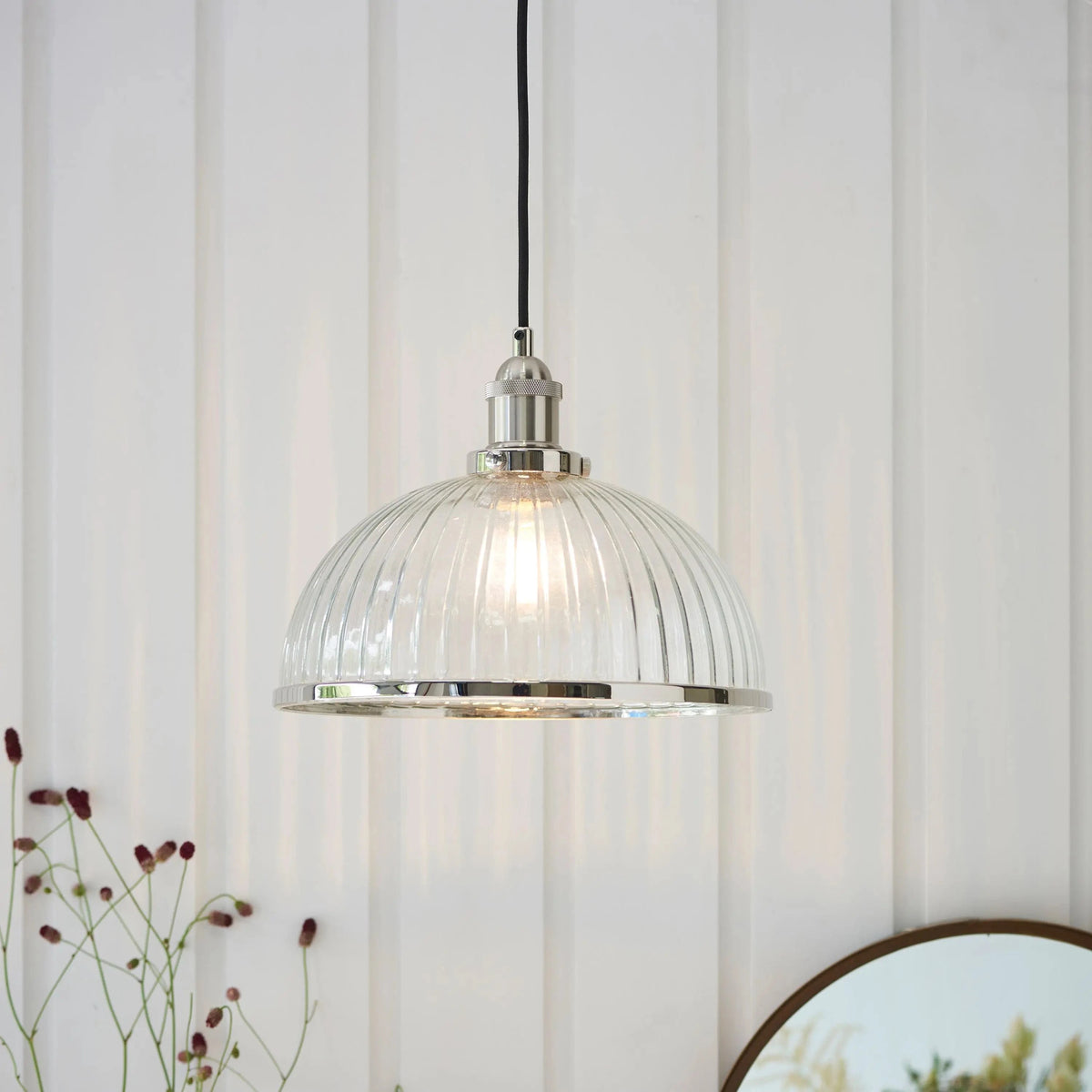 Bodhi Lighting Handsom Ribbed Pendant Light House of Isabella UK