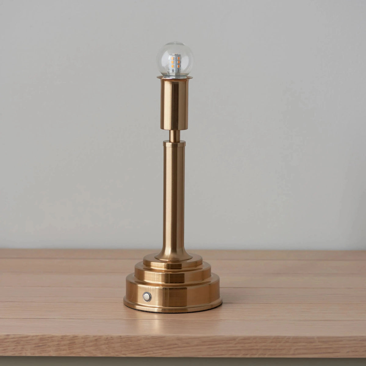 Bodhi Lighting Heaton Rechargeable Table Lamp Base Brushed Brass House of Isabella UK