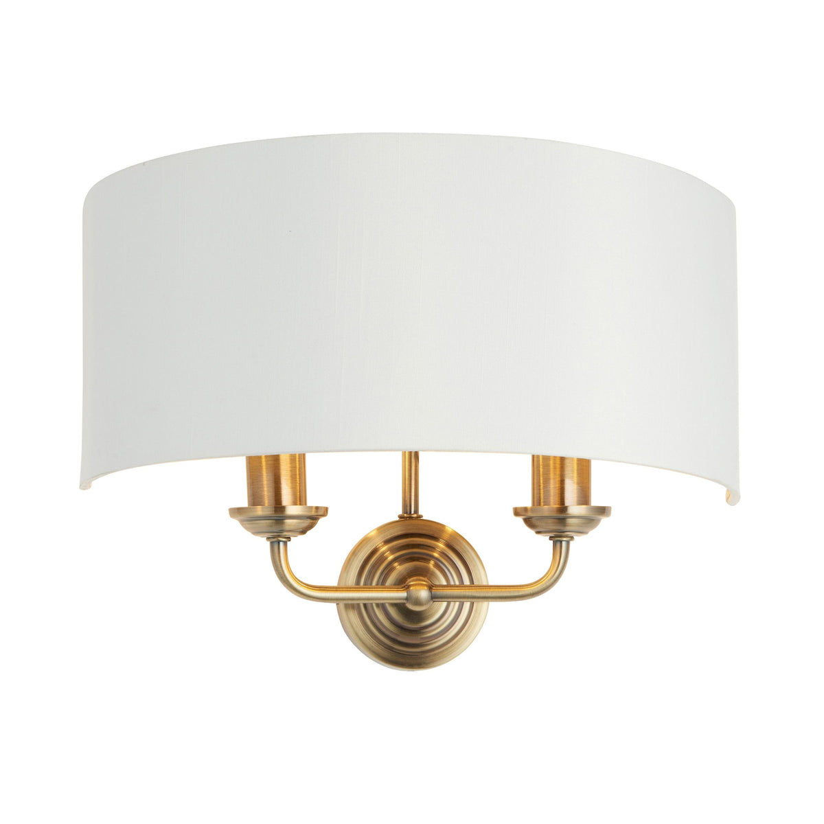 Highclaire 2 Wall Light Antique Brass.