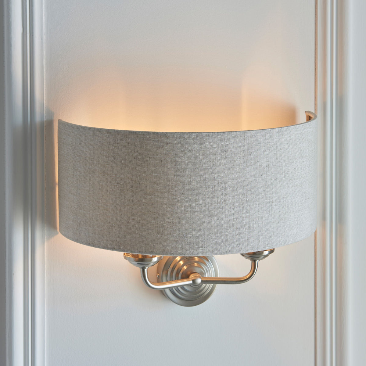 Bodhi Lighting Highclaire 2 Wall Light ChRoman & Natural House of Isabella UK