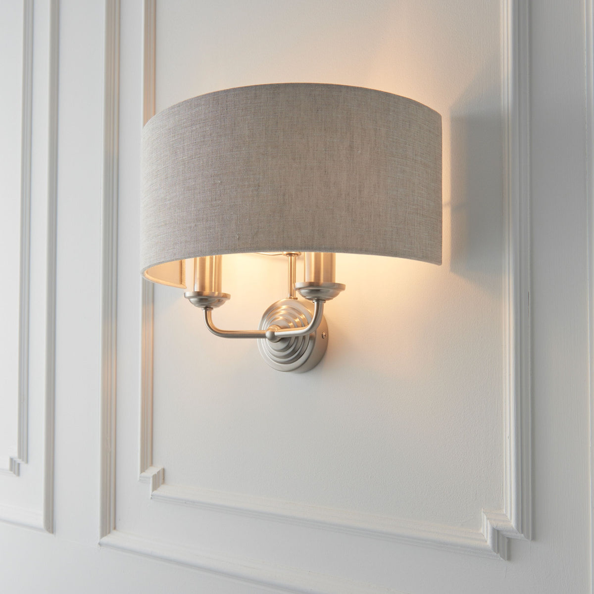 Bodhi Lighting Highclaire 2 Wall Light ChRoman & Natural House of Isabella UK
