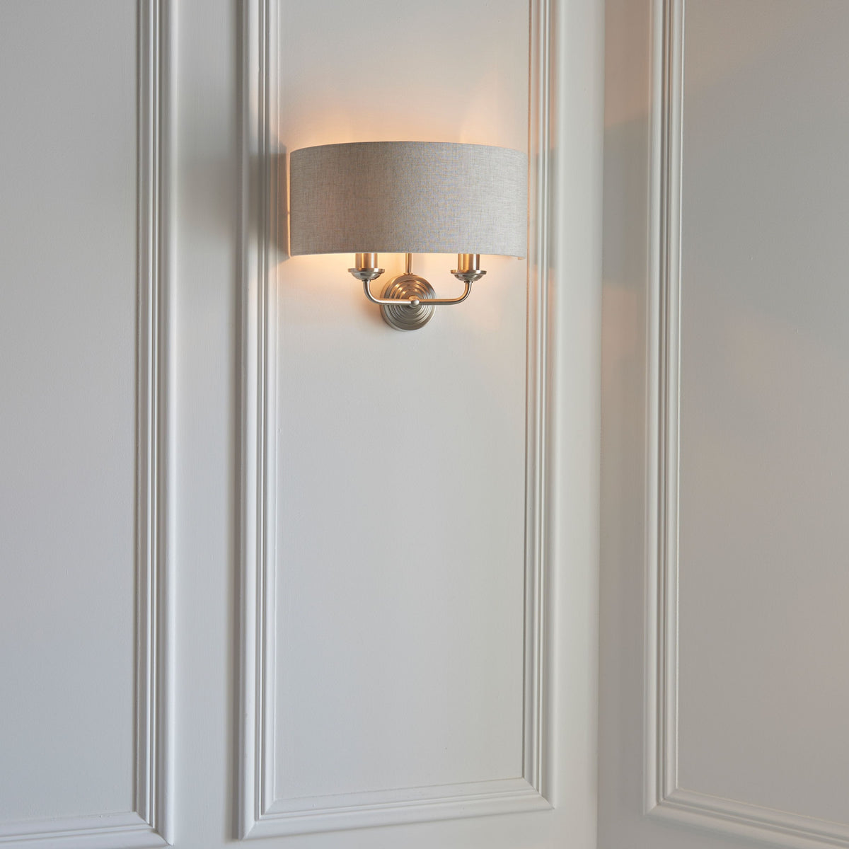 Bodhi Lighting Highclaire 2 Wall Light ChRoman & Natural House of Isabella UK