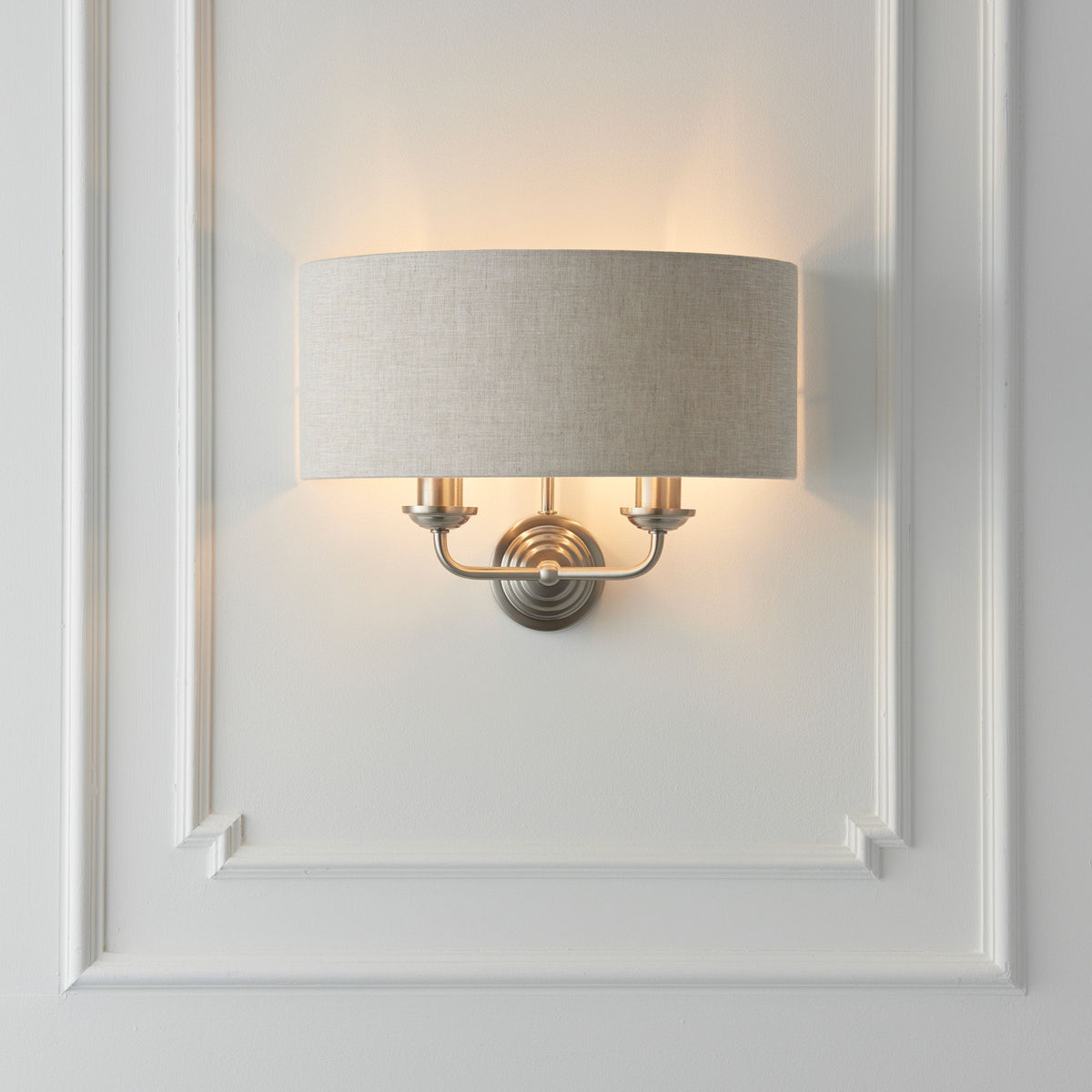 Bodhi Lighting Highclaire 2 Wall Light ChRoman & Natural House of Isabella UK