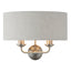 Bodhi Lighting Highclaire 2 Wall Light ChRoman & Natural House of Isabella UK