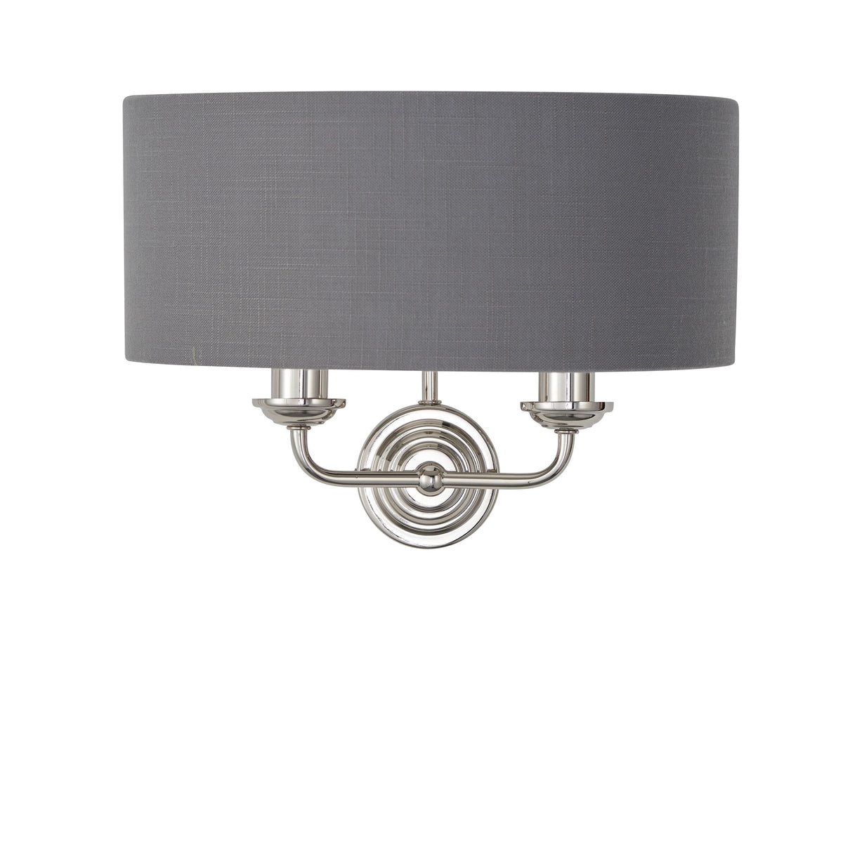 Bodhi Lighting Highclaire 2 Wall Light Nickel & Charcoal House of Isabella UK