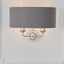 Bodhi Lighting Highclaire 2 Wall Light Nickel & Charcoal House of Isabella UK