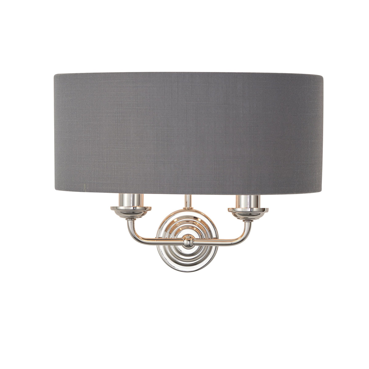 Bodhi Lighting Highclaire 2 Wall Light Nickel & Charcoal House of Isabella UK