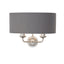 Bodhi Lighting Highclaire 2 Wall Light Nickel & Charcoal House of Isabella UK