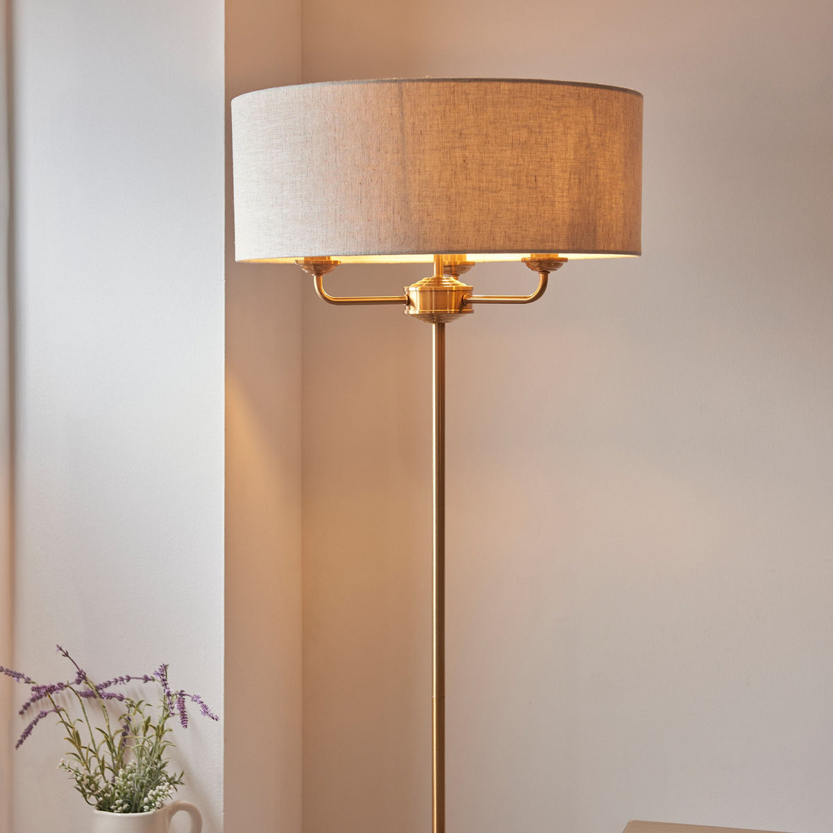 Bodhi Lighting Highclaire 3 Floor Lamp Vintage Brass House of Isabella UK