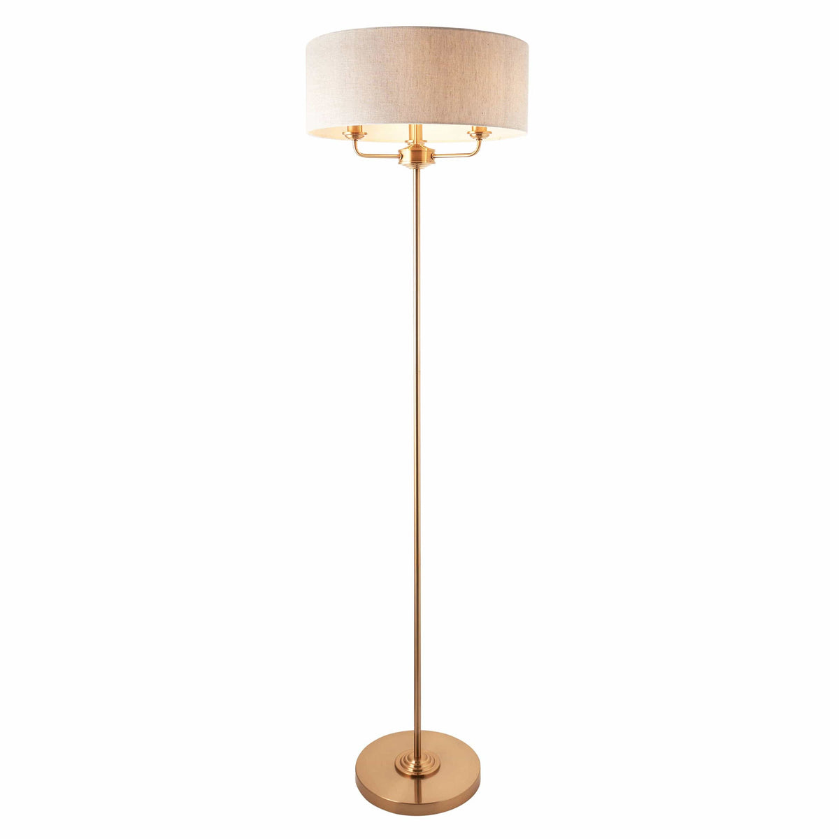 Bodhi Lighting Highclaire 3 Floor Lamp Vintage Brass House of Isabella UK