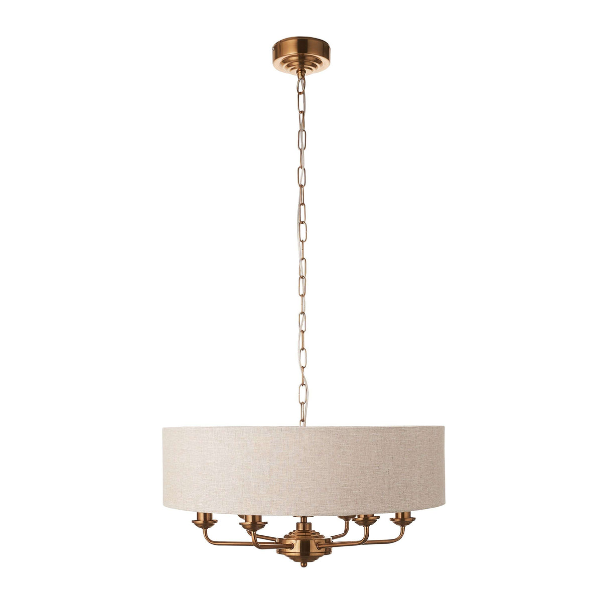 Bodhi Lighting Highclaire 6 Pendant Vintage Brass House of Isabella UK