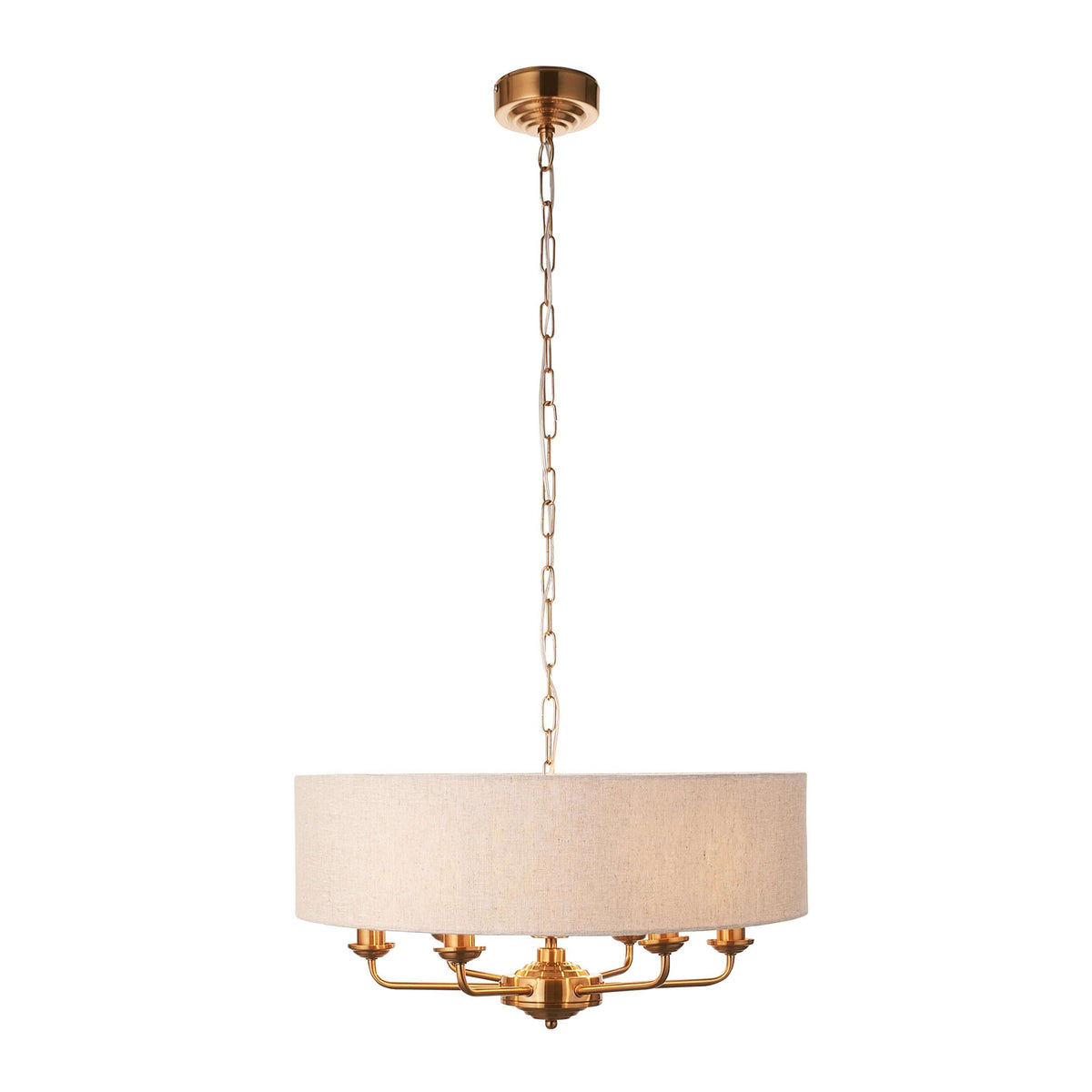 Bodhi Lighting Highclaire 6 Pendant Vintage Brass House of Isabella UK