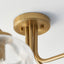Bodhi Lighting Jacob 5 Ceiling Light Warm Brass House of Isabella UK