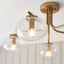 Bodhi Lighting Jacob 5 Ceiling Light Warm Brass House of Isabella UK