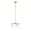Bodhi Lighting Karine 3 Pendant Light Brushed Aged Brass House of Isabella UK